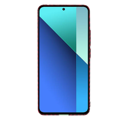 Custodia per Xiaomi Redmi Note 13 4G, Techsuit, Carbonite FiberShell, Rossa