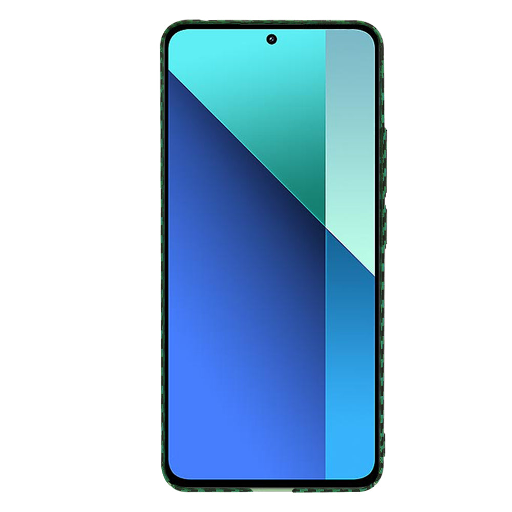 Custodia per Xiaomi Redmi Note 13 4G, Techsuit, Carbonite FiberShell, Verde