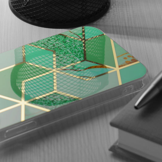 Custodia per Xiaomi Redmi Note 13 4G, Techsuit, Marble, Verde