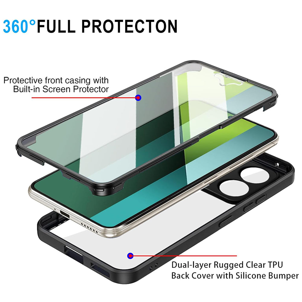 Custodia per Xiaomi Redmi Note 13 5G, Techsuit, ColorVerse 360, Viola