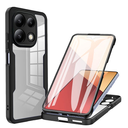 Custodia per Xiaomi Redmi Note 13 Pro 4G / Poco M6 Pro 4G, Techsuit, ColorVerse 360, Nera