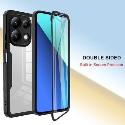 Custodia per Xiaomi Redmi Note 13 Pro 4G / Poco M6 Pro 4G, Techsuit, ColorVerse 360, Nera