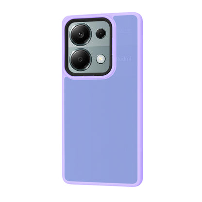 Custodia per Xiaomi Redmi Note 13 Pro 4G / Poco M6 Pro 4G, Techsuit, HaloFrost, Viola Chiaro