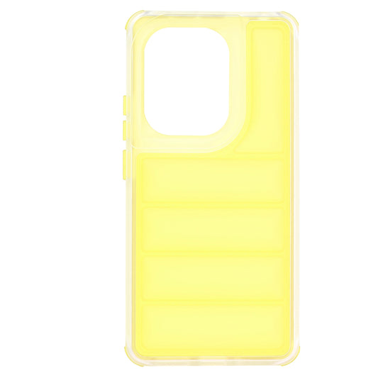 Custodia per Xiaomi Redmi Note 13 Pro 4G / Poco M6 Pro 4G, Techsuit, Wave Shield, Gialla