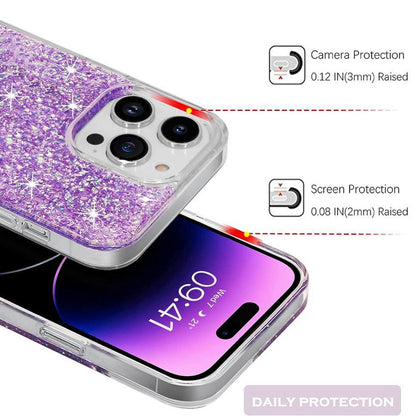 Custodia per Xiaomi Redmi Note 13 Pro+, Techsuit, Sparkly Glitter, Viola