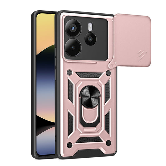 Custodia per Xiaomi Redmi Note 14 4G (Regionale), Techsuit, CamShield, Rosa