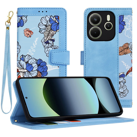 Custodia per Xiaomi Redmi Note 14 4G (Regionale), Techsuit, FlipCraft, Blu