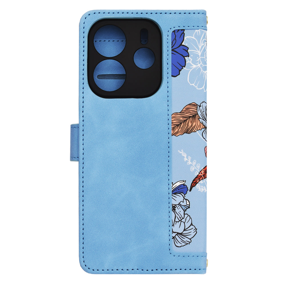 Custodia per Xiaomi Redmi Note 14 4G (Regionale), Techsuit, FlipCraft, Blu