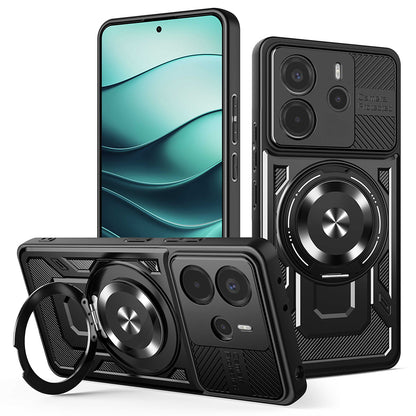 Custodia per Xiaomi Redmi Note 14 4G (Regionale), Techsuit, RuggedCam, Nera