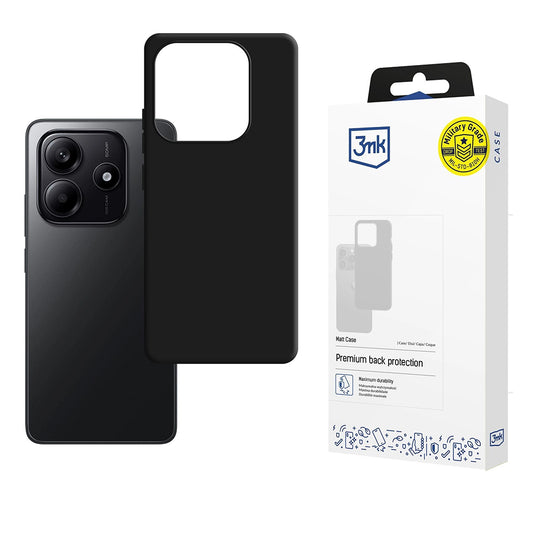 Custodia per Xiaomi Redmi Note 14 4G (Standard), 3MK, Nera Opaca