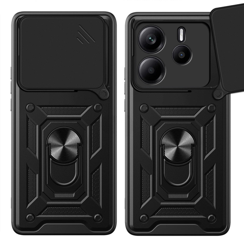 Custodia per Xiaomi Redmi Note 14 4G (Standard), Techsuit, CamShield, Nera