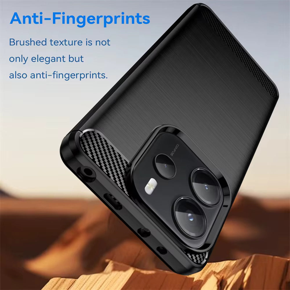 Custodia per Xiaomi Redmi Note 14 4G (Standard), Techsuit, Carbonio, Blu