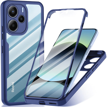 Custodia per Xiaomi Redmi Note 14 4G (Standard), Techsuit, ColorVerse 360, Blu