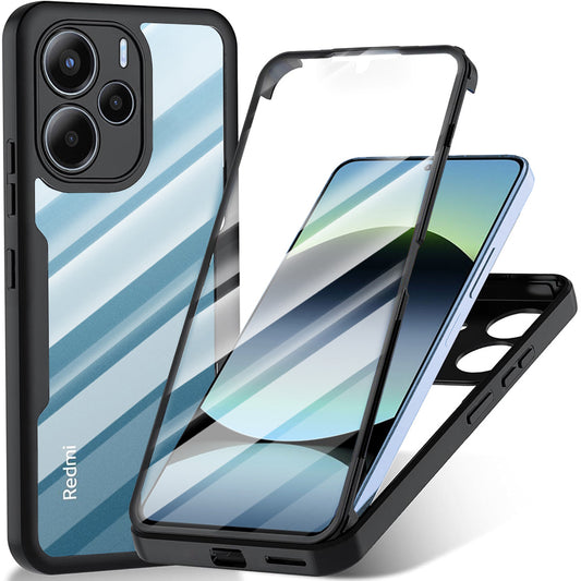 Custodia per Xiaomi Redmi Note 14 4G (Standard), Techsuit, ColorVerse 360, Nera