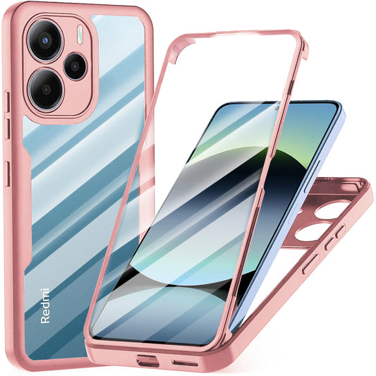 Custodia per Xiaomi Redmi Note 14 4G (Standard), Techsuit, ColorVerse 360, Rosa