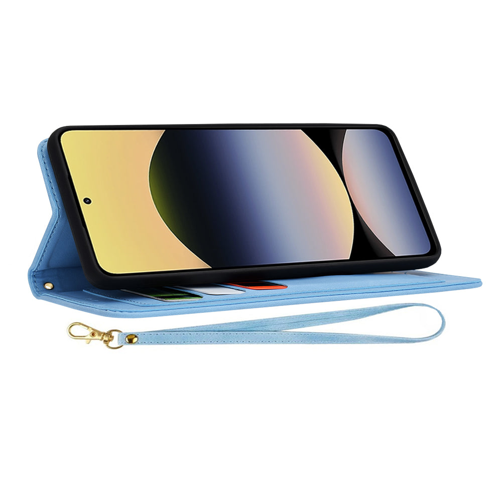 Custodia per Xiaomi Redmi Note 14 4G (Standard), Techsuit, FlipCraft, Blu