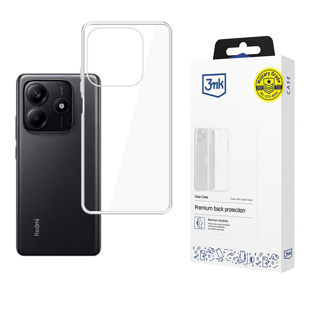 Custodia per Xiaomi Redmi Note 14 5G, 3MK, Clear, Trasparente