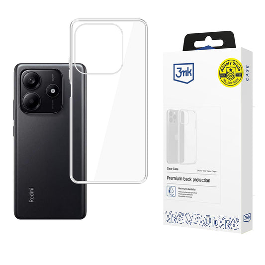 Custodia per Xiaomi Redmi Note 14 5G, 3MK, Clear, Trasparente