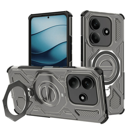 Custodia per Xiaomi Redmi Note 14 5G, Techsuit, Carbon Shield Pro, Fumè