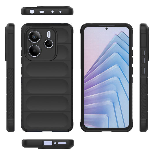 Custodia per Xiaomi Redmi Note 14 5G, Techsuit, Magic Shield, Nera