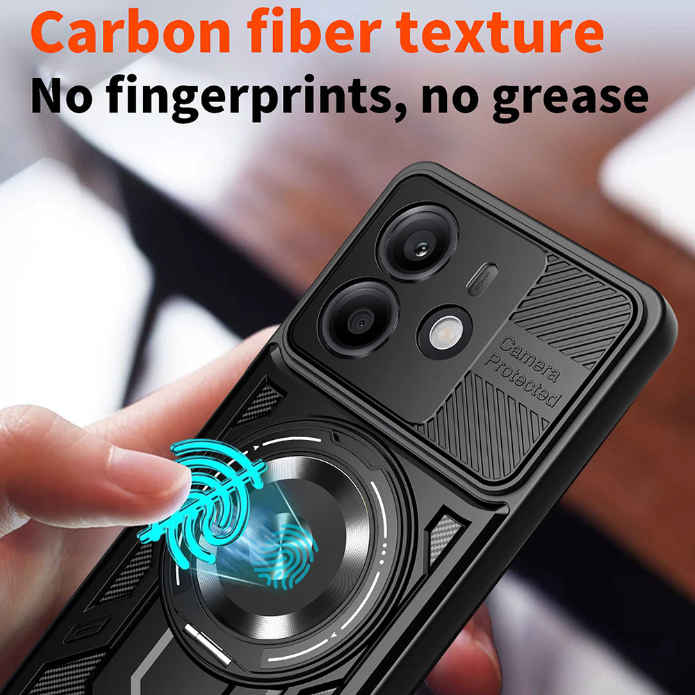 Custodia per Xiaomi Redmi Note 14 5G, Techsuit, RuggedCam, Nera