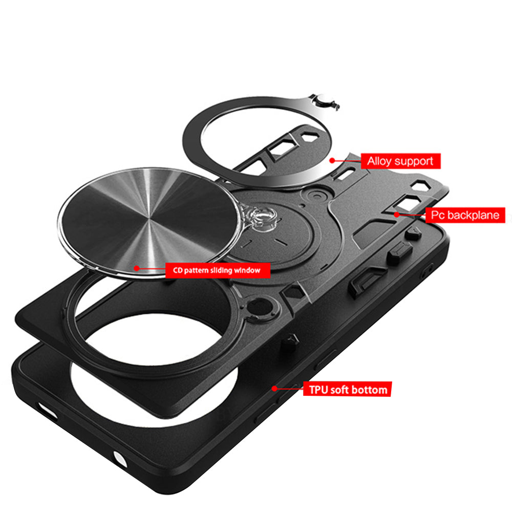 Custodia per Xiaomi Redmi Note 14 Pro 4G, Techsuit, CamGuard Pro, Nera