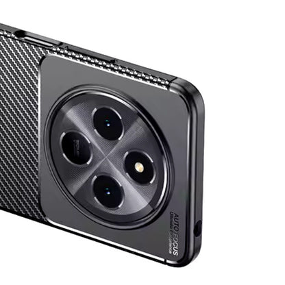 Custodia per Xiaomi Redmi Note 14 Pro 4G, Techsuit, CarbonFiber, Nera