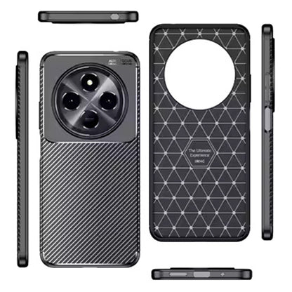 Custodia per Xiaomi Redmi Note 14 Pro 4G, Techsuit, CarbonFiber, Nera
