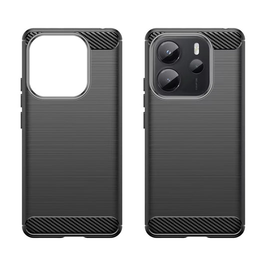 Custodia per Xiaomi Redmi Note 14S, Techsuit, Carbonio, Nera