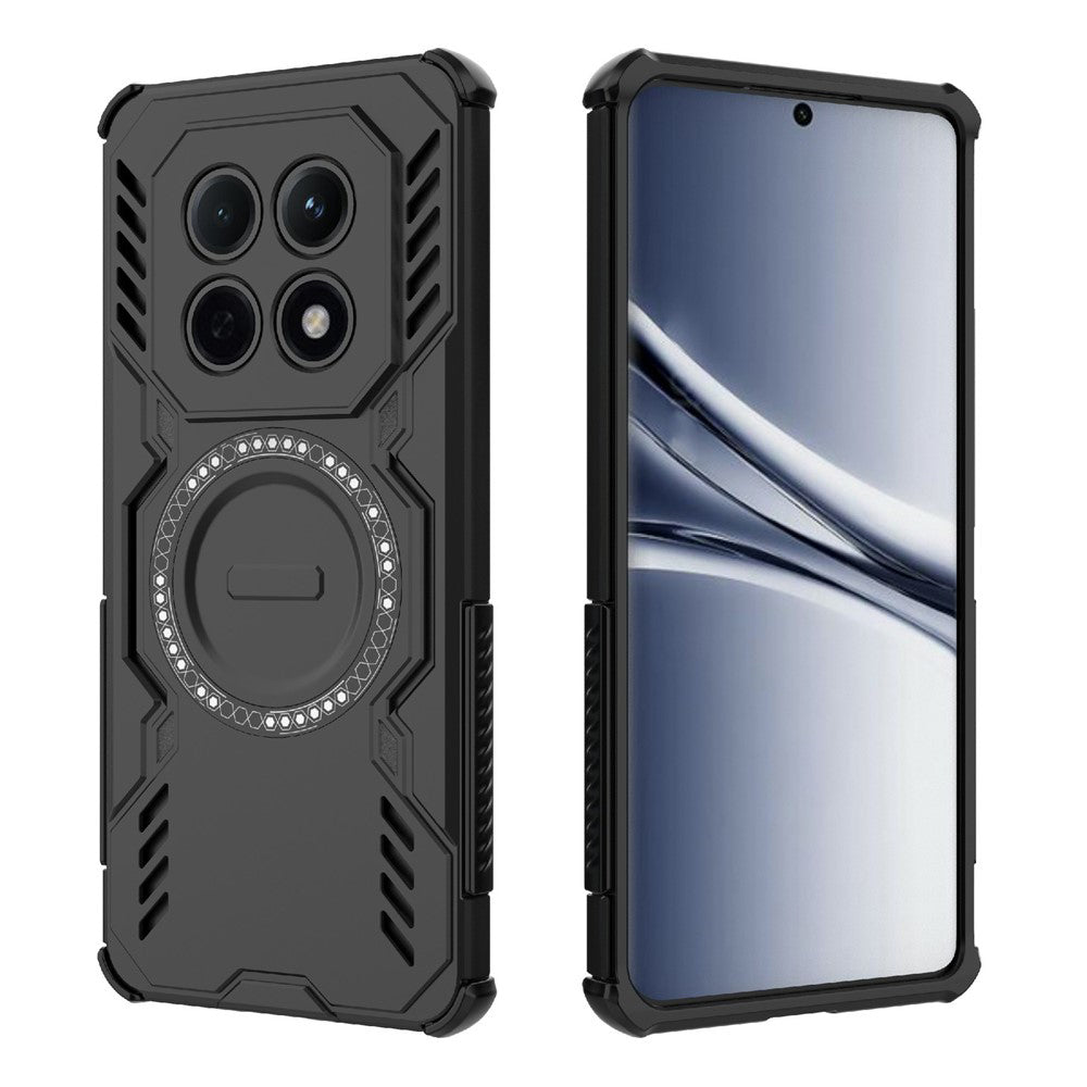 Custodia MagSafe per Xiaomi Redmi Note 15 4G, Techsuit, ArmorMag, Nera