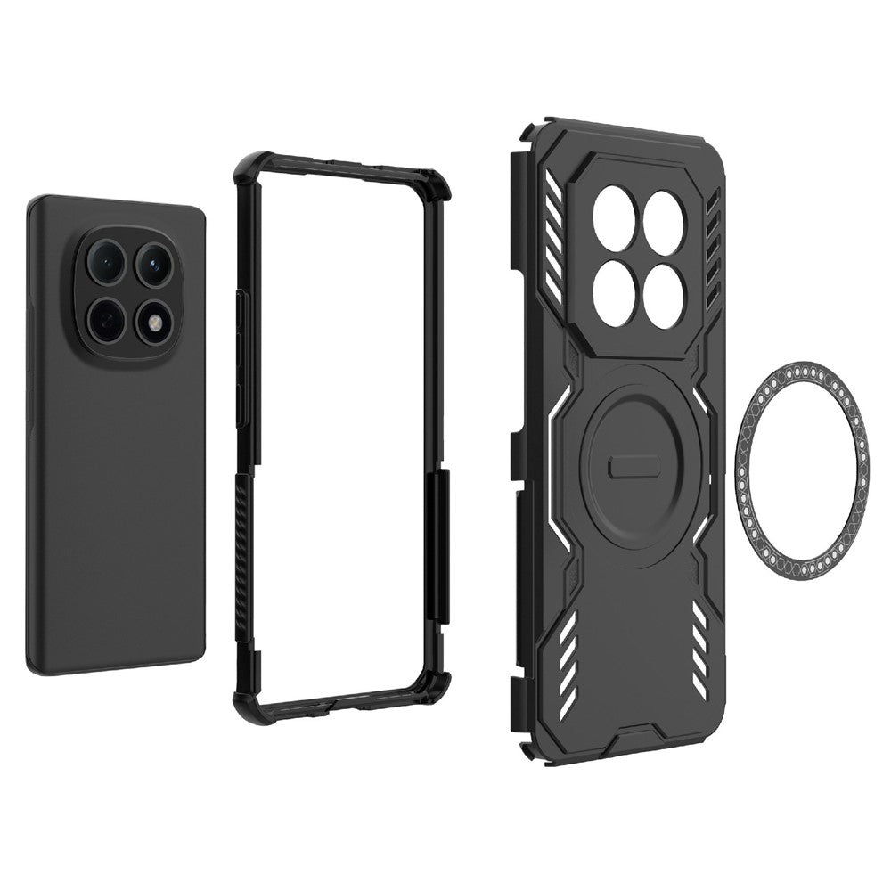 Custodia MagSafe per Xiaomi Redmi Note 15 4G, Techsuit, ArmorMag, Nera