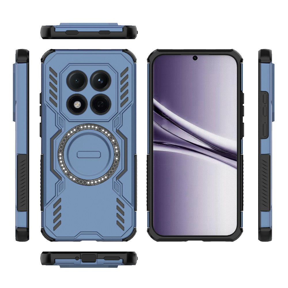 Custodia MagSafe per Xiaomi Redmi Note 15 Pro 4G, Techsuit, ArmorMag, Blu