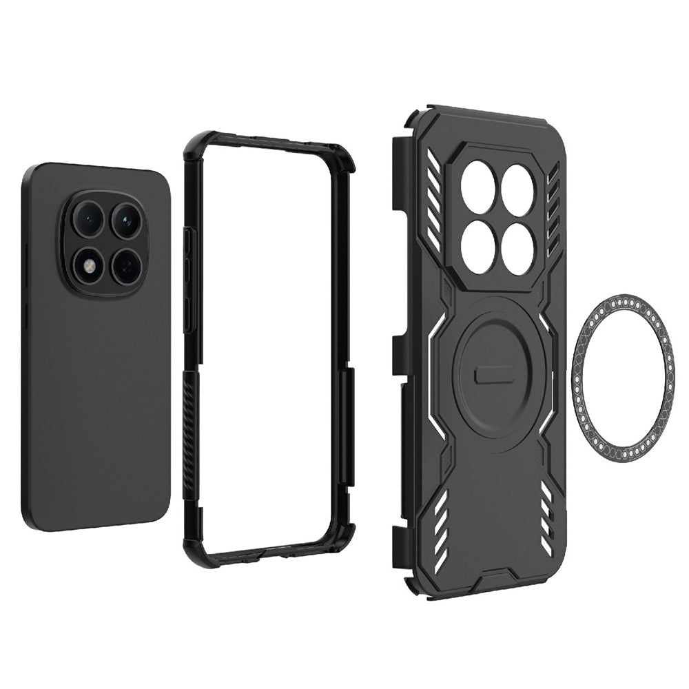 Custodia MagSafe per Xiaomi Redmi Note 15 Pro 4G, Techsuit, ArmorMag, Blu