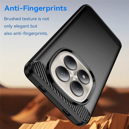 Custodia per Xiaomi Redmi Note 15 Pro 4G, Techsuit, Carbonio, Nera