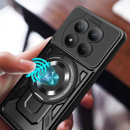 Custodia per Xiaomi Redmi Note 15 Pro 4G, Techsuit, RuggedCam, Grigio