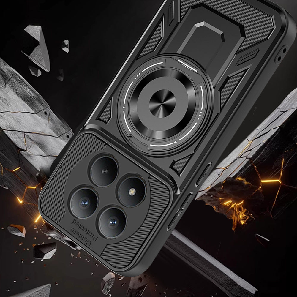 Custodia per Xiaomi Redmi Note 15 Pro 4G, Techsuit, RuggedCam, Nera