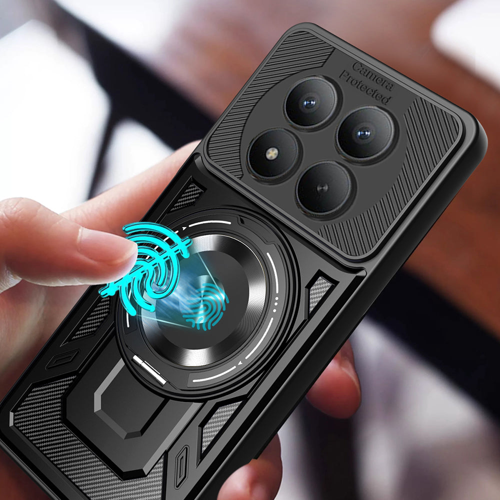 Custodia per Xiaomi Redmi Note 15 Pro 4G, Techsuit, RuggedCam, Nera