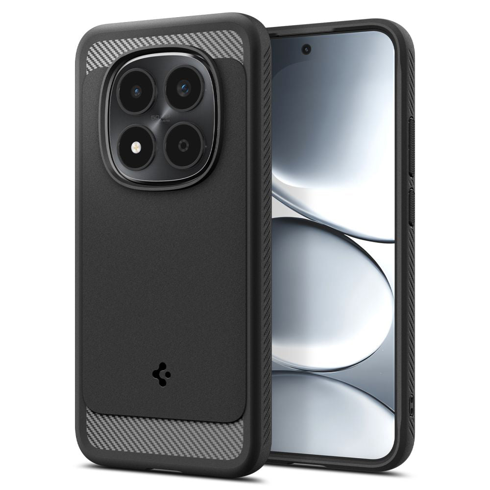 Custodia per Xiaomi Redmi Note 15 Pro 5G, Spigen, Rugged Armor, Nera Opaca ACS10460