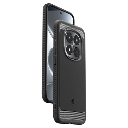 Custodia per Xiaomi Redmi Note 15 Pro 5G, Spigen, Rugged Armor, Nera Opaca ACS10460