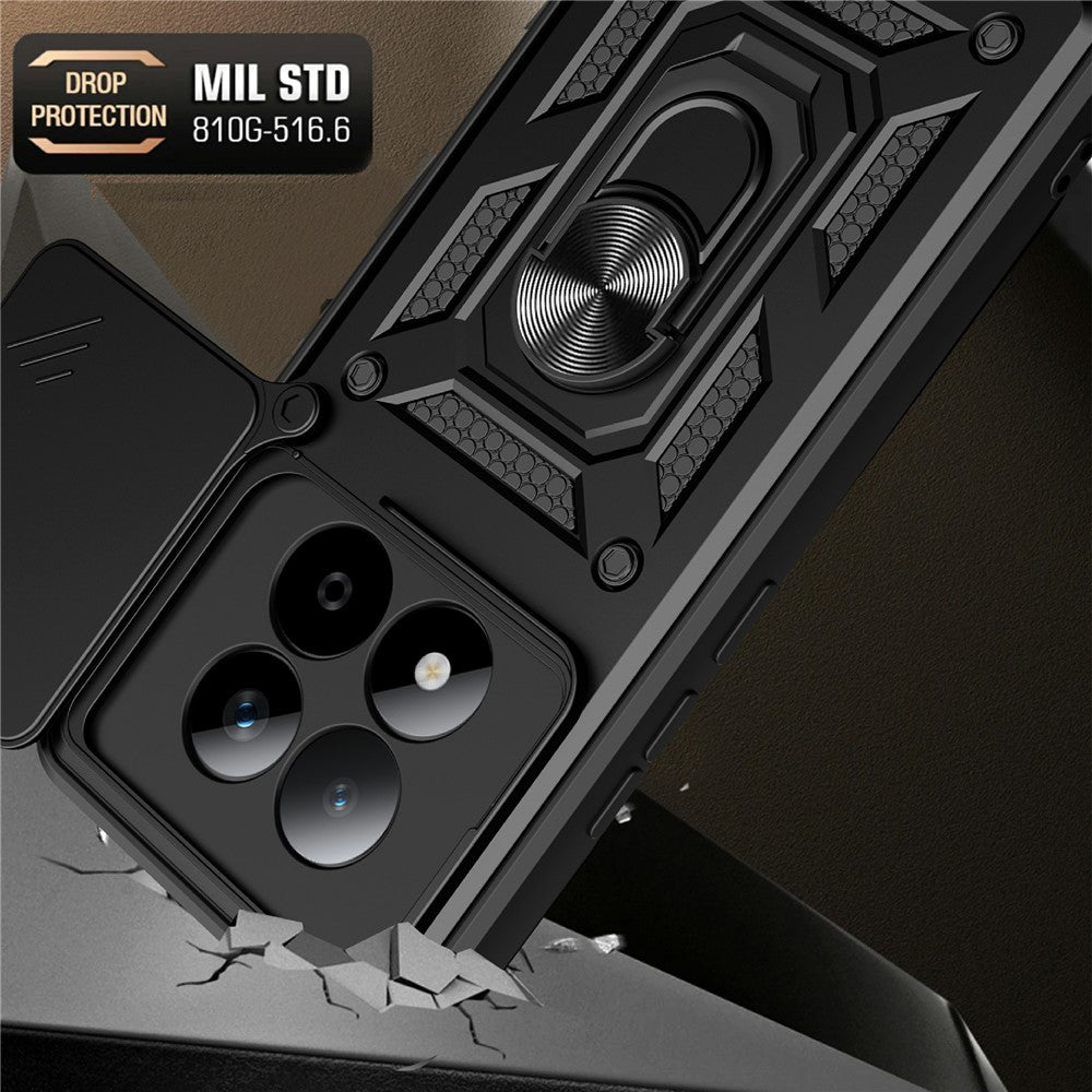 Custodia per Xiaomi Redmi Note 15 Pro 5G, Techsuit, CamShield, Rosa Dorata