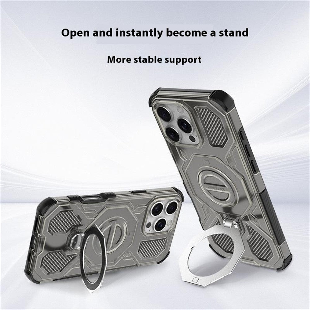 Custodia per Xiaomi Redmi Note 15 Pro 5G, Techsuit, Carbon Shield Pro, Fumé