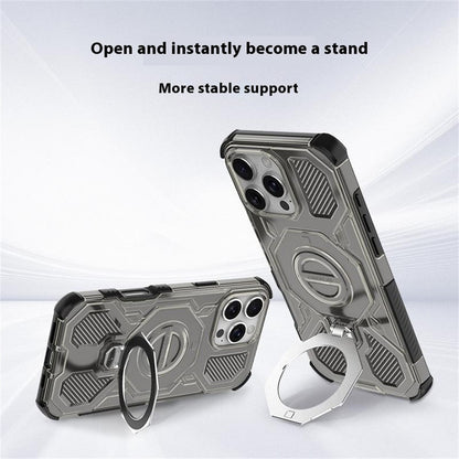 Custodia per Xiaomi Redmi Note 15 Pro 5G, Techsuit, Carbon Shield Pro, Fumé