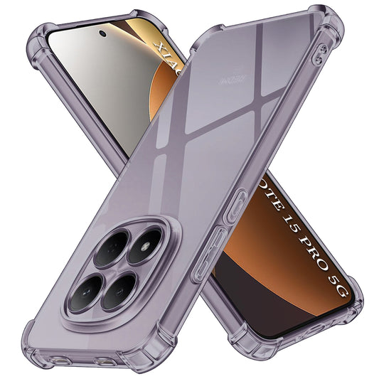 Custodia per Xiaomi Redmi Note 15 Pro 5G, Techsuit, Shockproof Clear, Nera