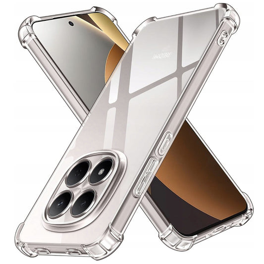 Custodia per Xiaomi Redmi Note 15 Pro 5G, Techsuit, Shockproof Clear, Trasparente
