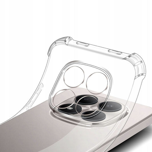 Custodia per Xiaomi Redmi Note 15 Pro 5G, Techsuit, Shockproof Clear, Trasparente