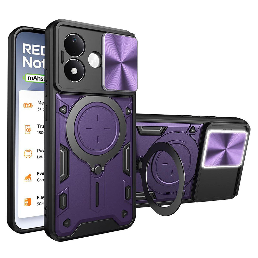 Custodia per Xiaomi Redmi Note 17 4G / Note 17 5G, Techsuit, CamGuard Pro, Viola