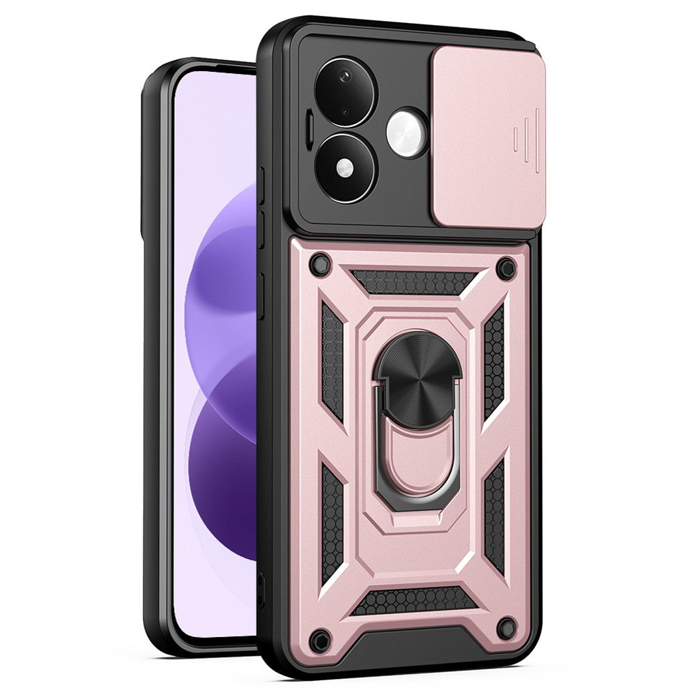 Cover per Xiaomi Redmi Note 17 4G / Note 17 5G, Techsuit, CamShield, rosa dorato