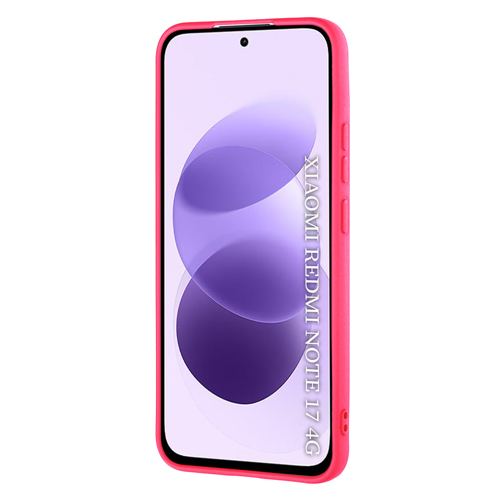 Custodia per Xiaomi Redmi Note 17 4G / Note 17 5G, Techsuit, SoftFlex, rosa scuro