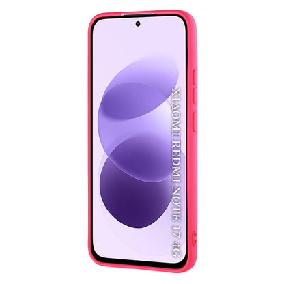 Custodia per Xiaomi Redmi Note 17 4G / Note 17 5G, Techsuit, SoftFlex, rosa scuro