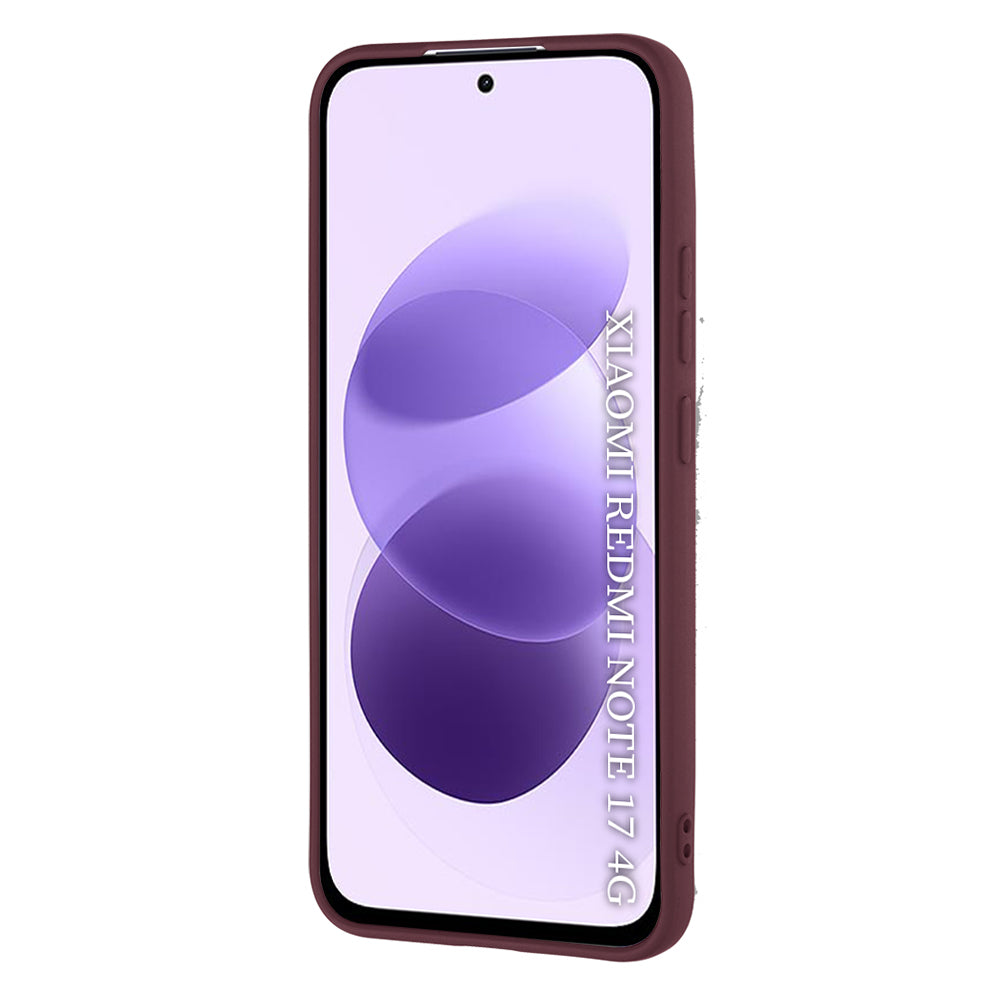 Custodia per Xiaomi Redmi Note 17 4G / Note 17 5G, Techsuit, SoftFlex, bordeaux